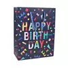 Happy Birthday Gift Bags  Dark Blue